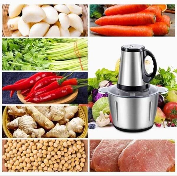 Heavy Duty Electric Food Processor - Meat Grinder & Vegetable Mincer Machine