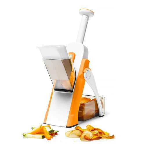 Multi-Functional 12-in-1 Vegetable Slicer, Chopper & Mandoline with Container