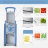 Multi-Functional 12-in-1 Vegetable Slicer, Chopper & Mandoline with Container
