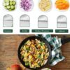 Multi-Functional 12-in-1 Vegetable Slicer, Chopper & Mandoline with Container