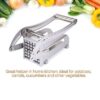 Manual Stainless Steel Potato Slicer - French Fries & Vegetable Cutter Machine