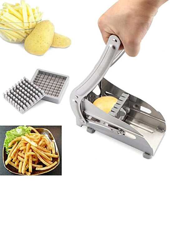 Manual Stainless Steel Potato Slicer - French Fries & Vegetable Cutter Machine
