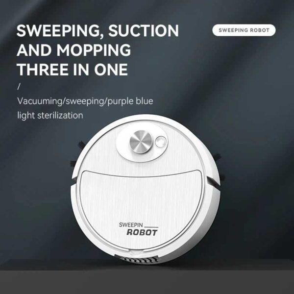 3-in-1 Smart Automatic Robot Vacuum Cleaner - Sweeping, Mopping & Suction