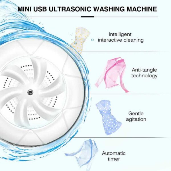 2-in-1 Portable Mini Washing Machine with Spin Dryer - Small Tub for Travel